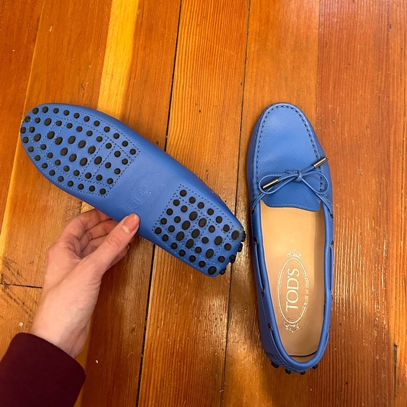 Blue Leather Tod’s Loafers - Picture 2 of 4